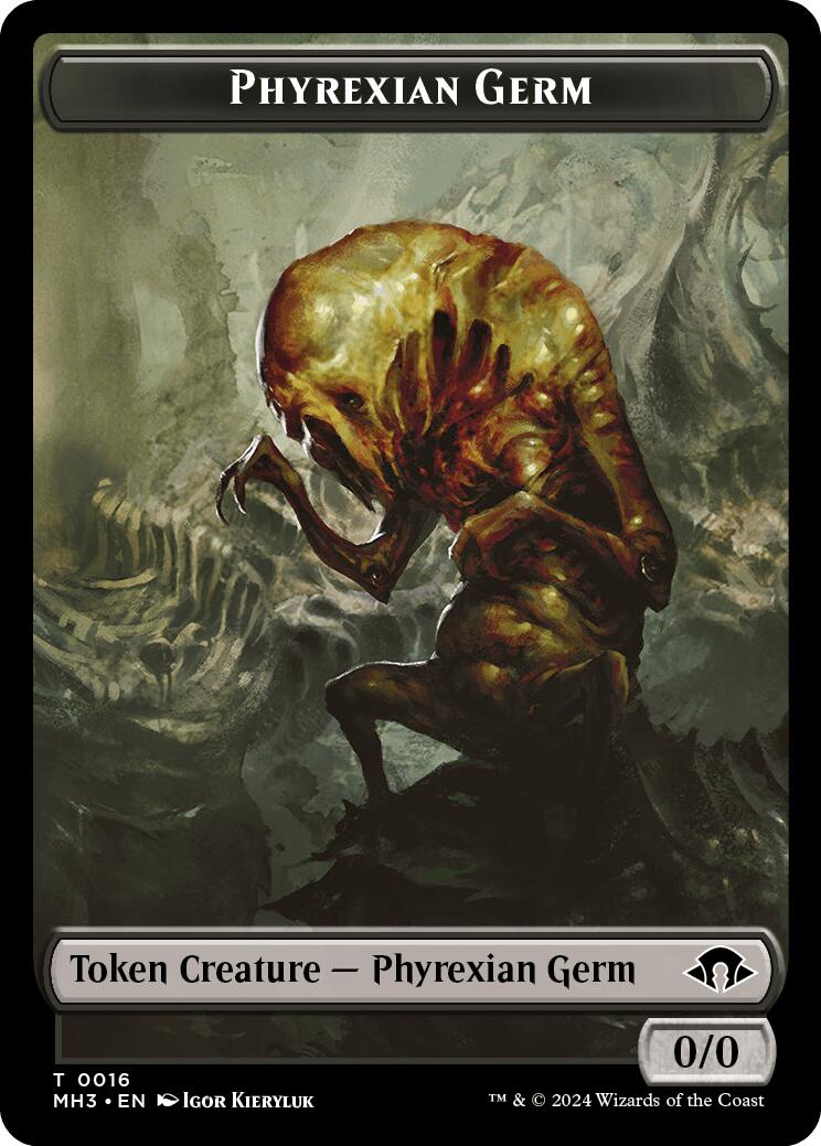 Phyrexian Germ // Spirit (0028) Double-Sided Token