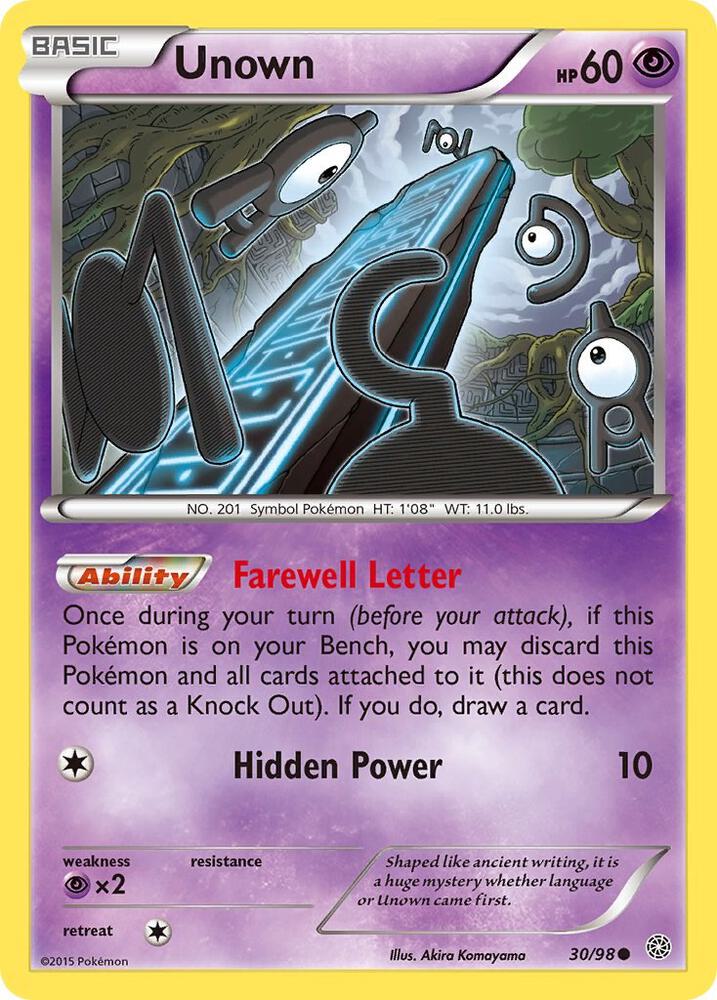 Unown [XY - Ancient Origins - 30/98]