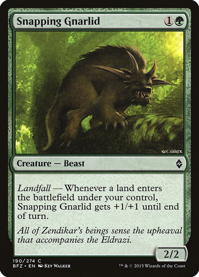 Snapping Gnarlid [Battle for Zendikar - 190]