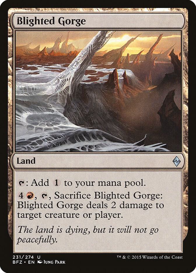Blighted Gorge [Battle for Zendikar - 231]