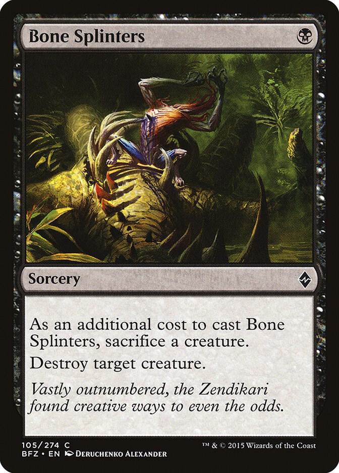 Bone Splinters [Battle for Zendikar - 105]