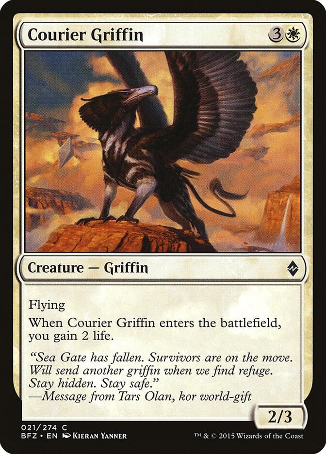 Courier Griffin [Battle for Zendikar - 21]