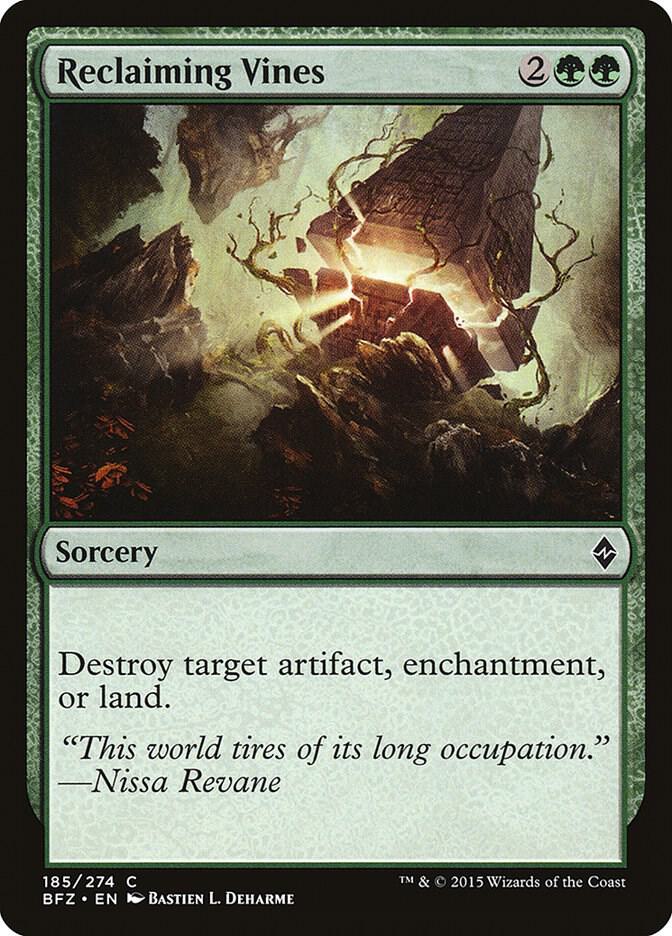 Reclaiming Vines [Battle for Zendikar - 185]