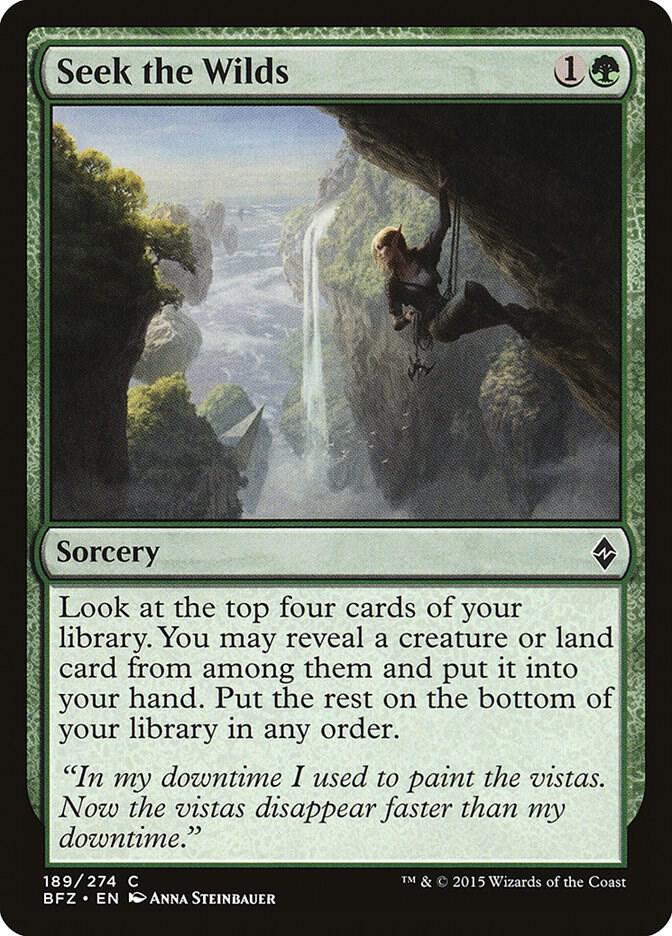Seek the Wilds [Battle for Zendikar - 189]