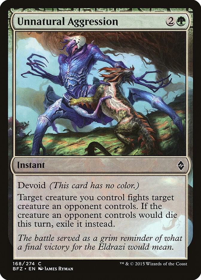 Unnatural Aggression [Battle for Zendikar - 168]