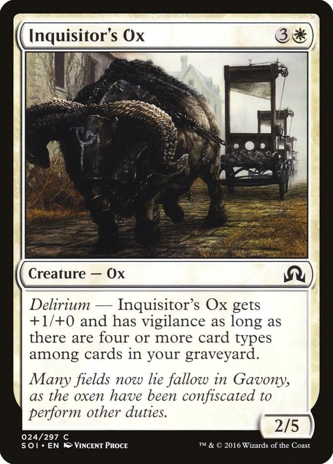 Inquisitor's Ox [Shadows over Innistrad - 24]