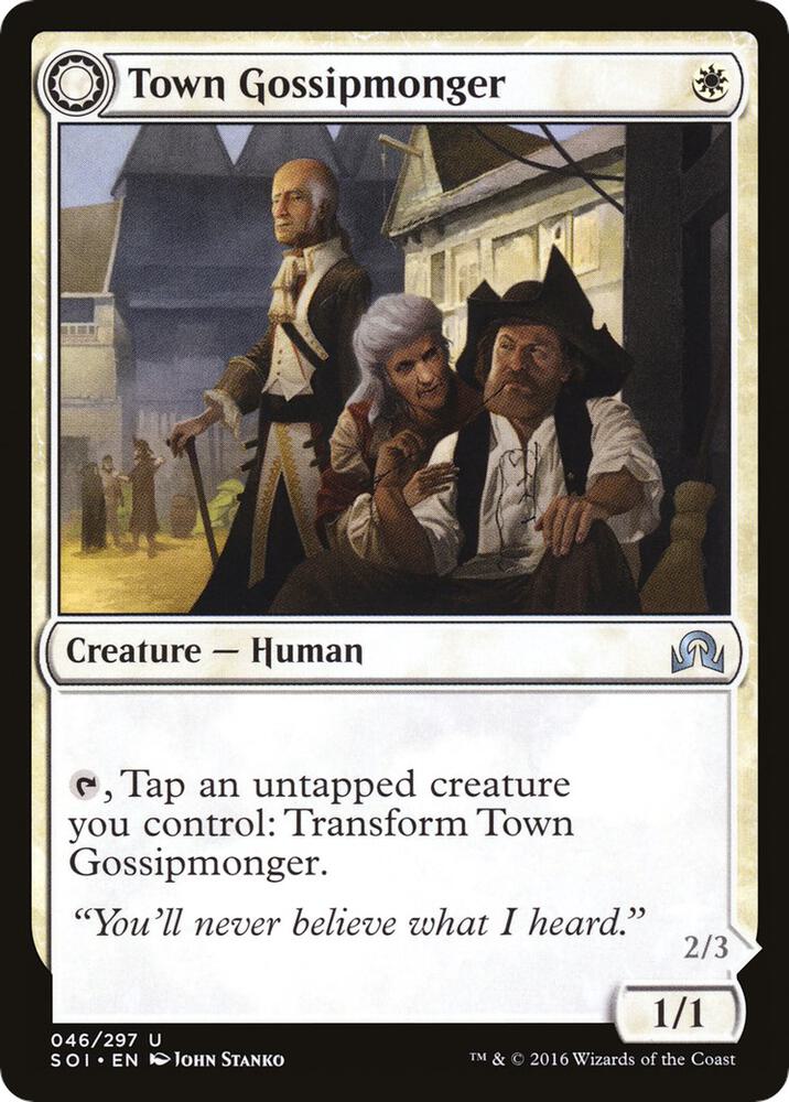 Town Gossipmonger [Shadows over Innistrad - 46]