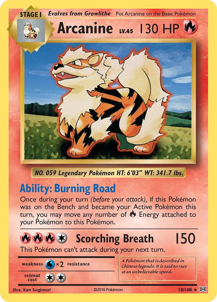 Arcanine [XY - Evolutions - 18/108]