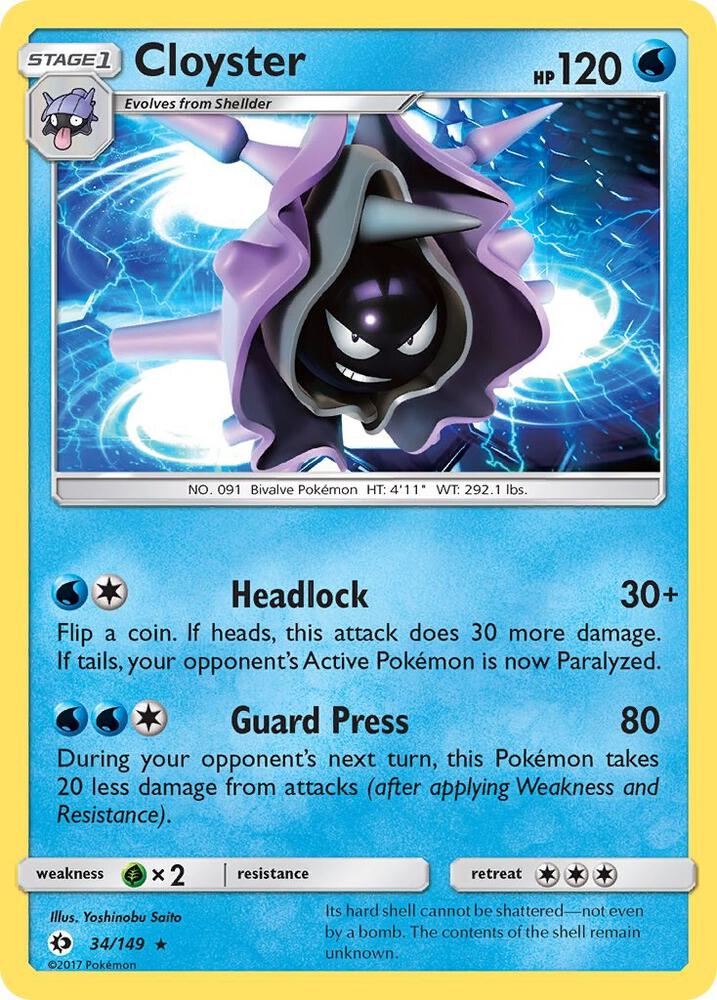 Cloyster [SM Base Set - 34/149]