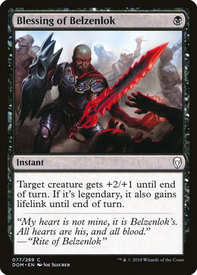 Blessing of Belzenlok [Dominaria - 77]