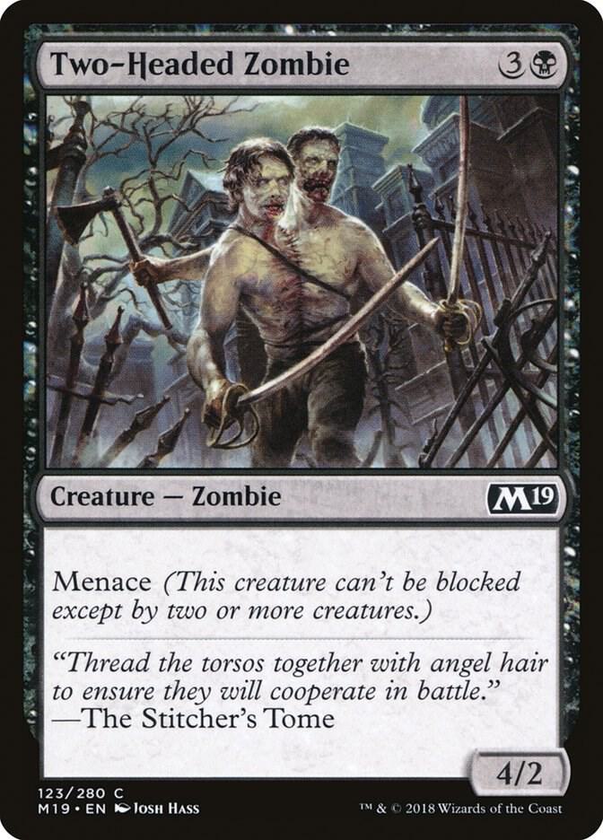 Two-Headed Zombie [Core Set 2019 - 123]