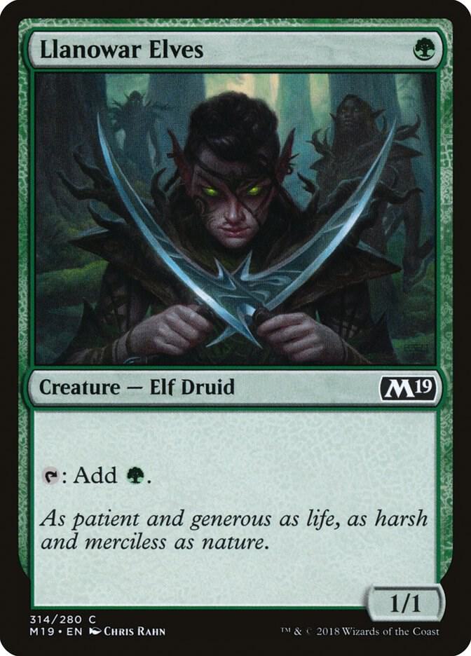 Llanowar Elves [Core Set 2019 - 314]