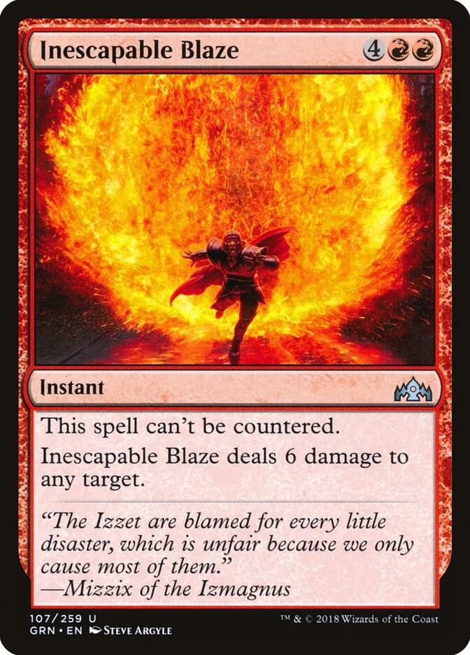 Inescapable Blaze [Guilds of Ravnica - 107]