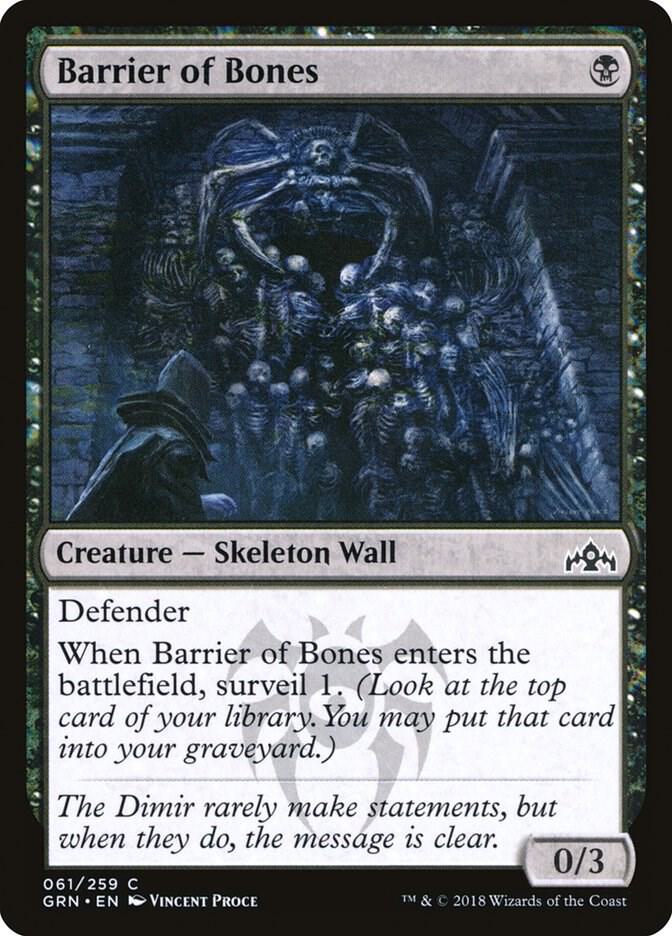 Barrier of Bones [Guilds of Ravnica - 61]
