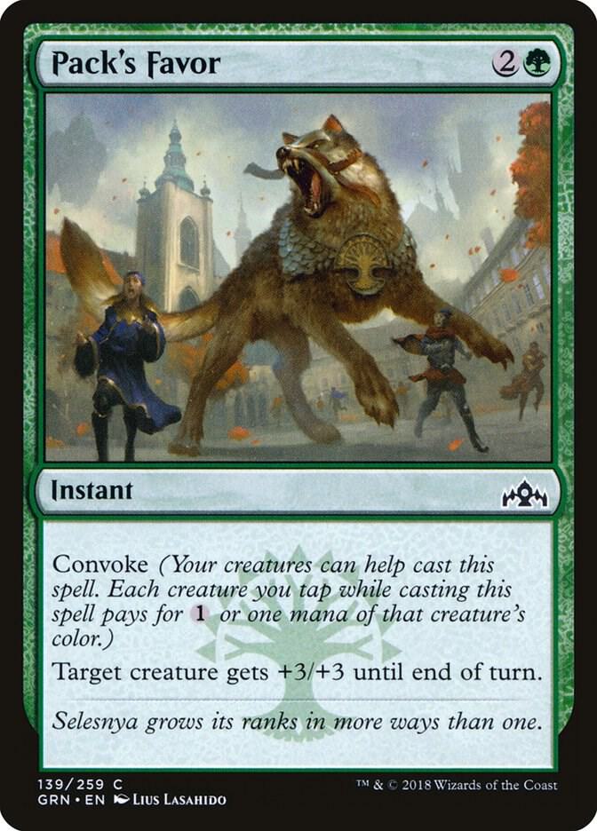 Pack's Favor [Guilds of Ravnica - 139]