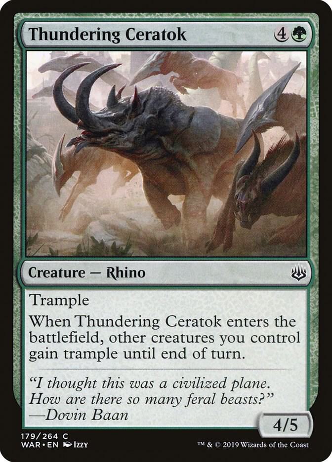 Thundering Ceratok [War of the Spark - 179]