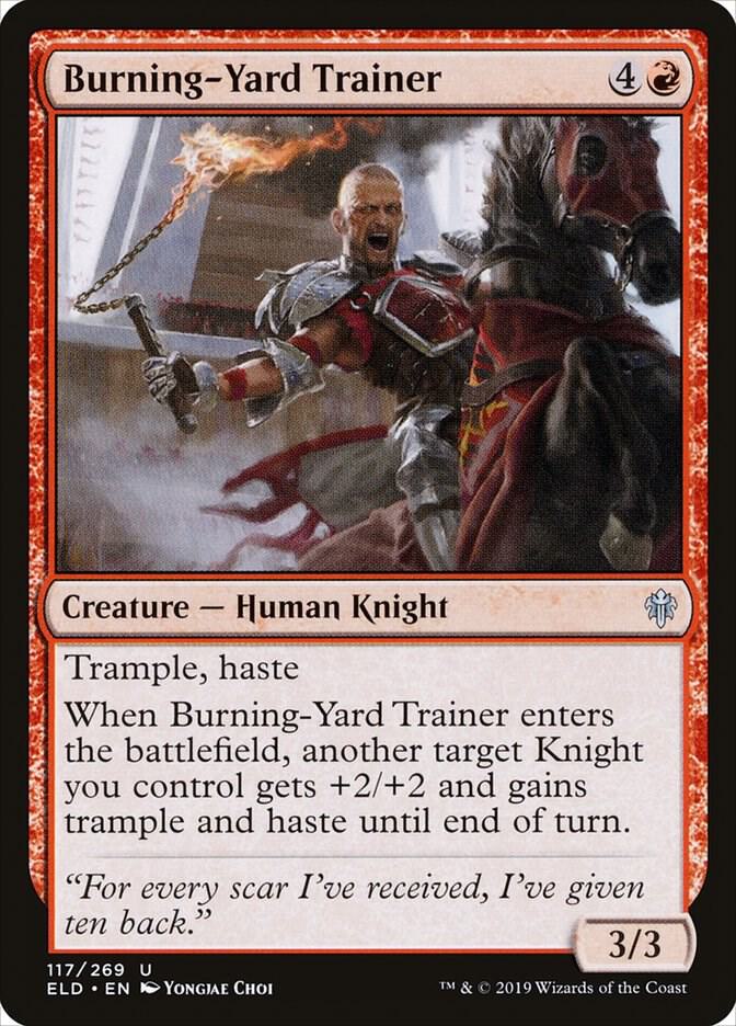 Burning-Yard Trainer [Throne of Eldraine - 117]