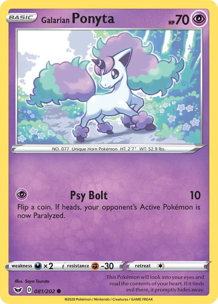 Galarian Ponyta [SWSH01: Sword & Shield Base Set - 081/202]