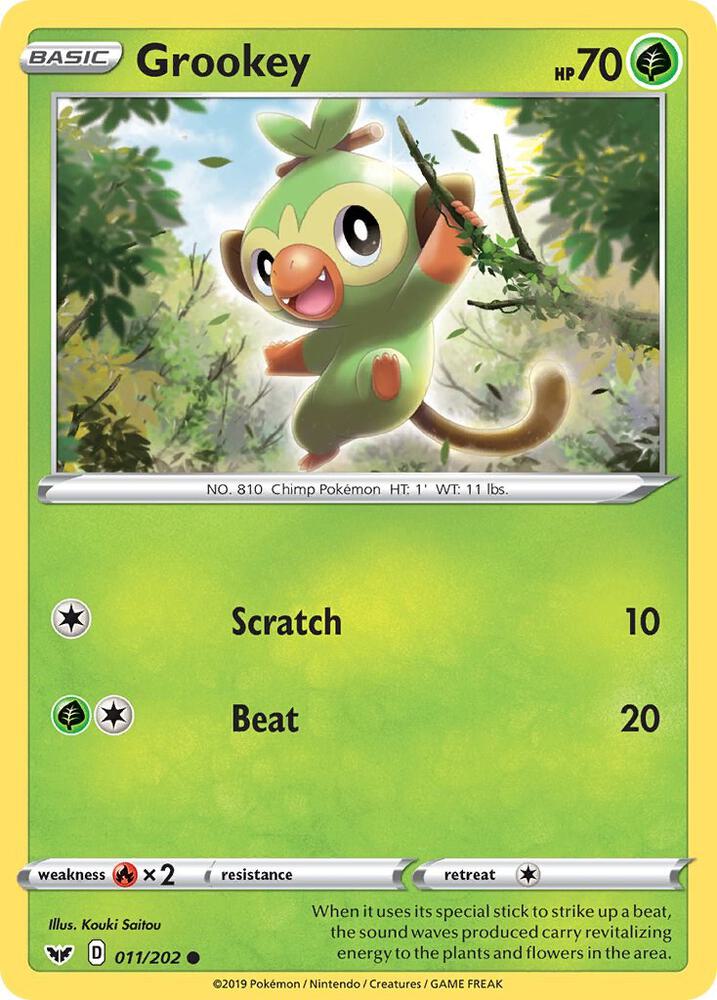 Grookey (011) [SWSH01: Sword & Shield Base Set - 011/202]