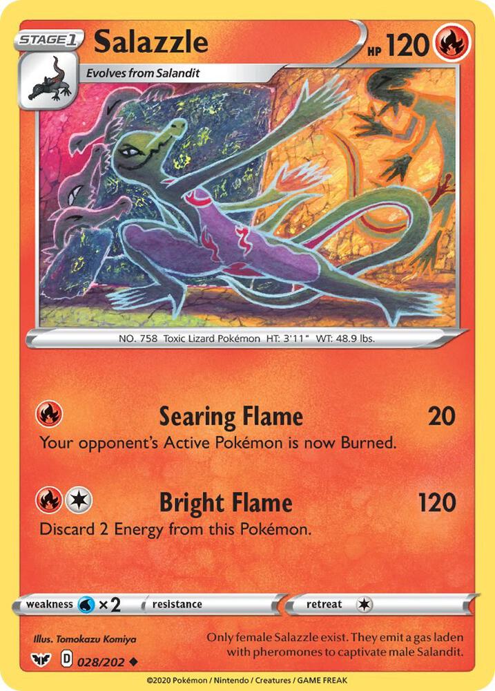 Salazzle [SWSH01: Sword & Shield Base Set - 028/202]