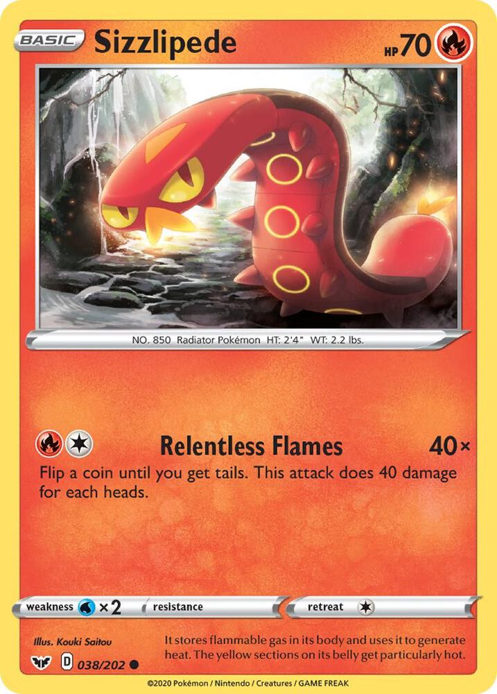 Sizzlipede (038) [SWSH01: Sword & Shield Base Set - 038/202]