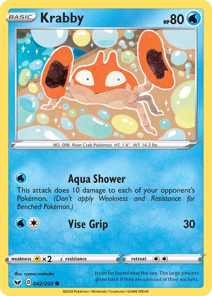 Krabby (042) [SWSH01: Sword & Shield Base Set - 042/202]
