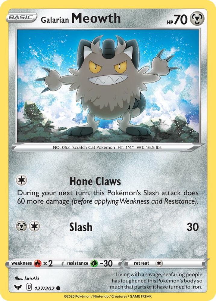 Galarian Meowth [SWSH01: Sword & Shield Base Set - 127/202]