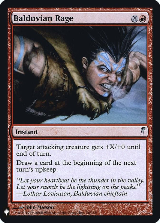 Balduvian Rage [The List Reprints - 76]