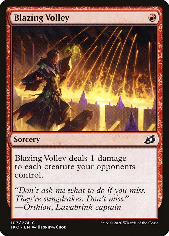 Blazing Volley [Ikoria: Lair of Behemoths - 107]