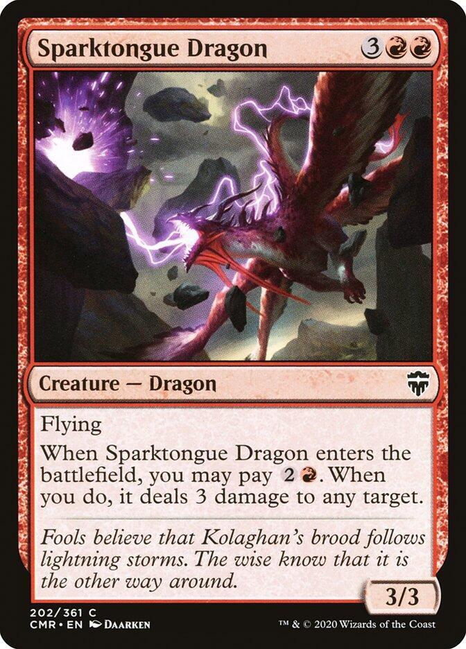 Sparktongue Dragon [Commander Legends - 202]
