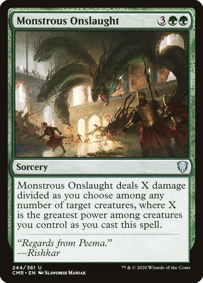 Monstrous Onslaught [Commander Legends - 244]