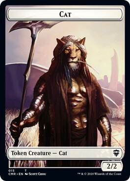 Cat // Soldier Double-Sided Token [Commander Legends - 15 // 16]