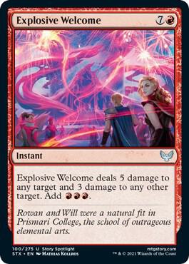 Explosive Welcome [Strixhaven: School of Mages - 100]