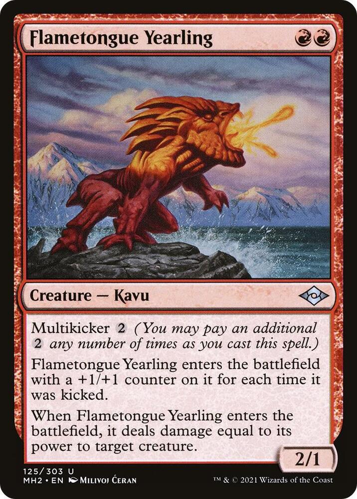 Flametongue Yearling [Modern Horizons 2 - 125]