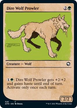 Dire Wolf Prowler (Showcase) [Adventures in the Forgotten Realms - 325]