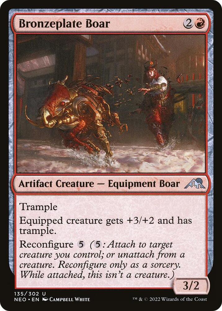 Bronzeplate Boar [Kamigawa: Neon Dynasty - 135]
