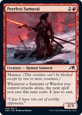 Peerless Samurai [Kamigawa: Neon Dynasty - 156]