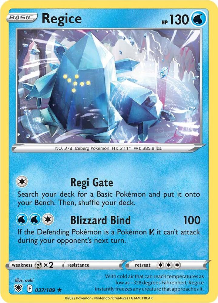 Regice [SWSH10: Astral Radiance - 037/189]