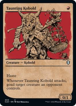 Taunting Kobold (Showcase) [Commander Legends: Battle for Baldur's Gate - 404]
