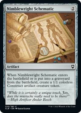 Nimblewright Schematic [Commander Legends: Battle for Baldur's Gate - 330]