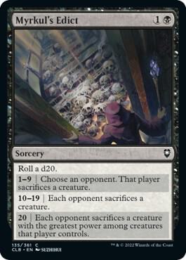Myrkul's Edict [Commander Legends: Battle for Baldur's Gate - 135]