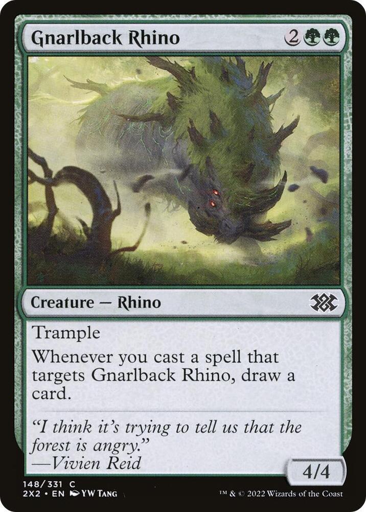 Gnarlback Rhino [Double Masters 2022 - 148]