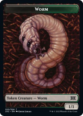 Worm // Vampire Double-Sided Token