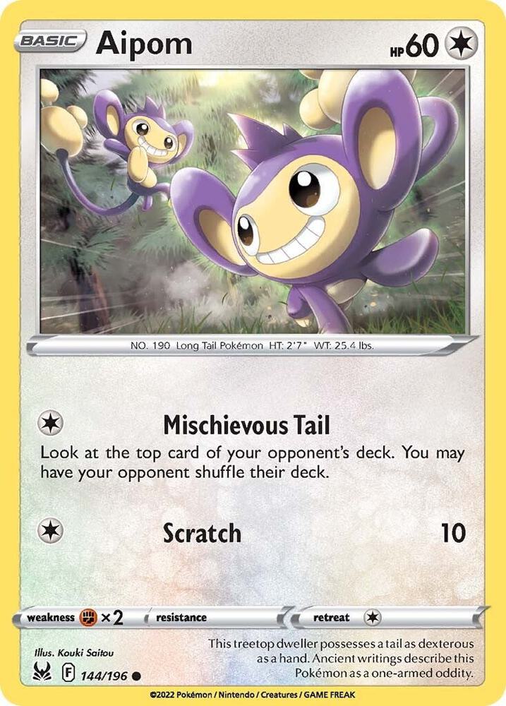 Aipom [SWSH11: Lost Origin - 144/196]