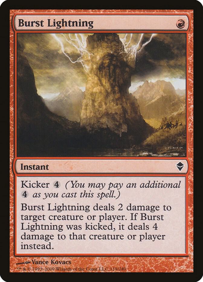 Burst Lightning [Zendikar - 119]