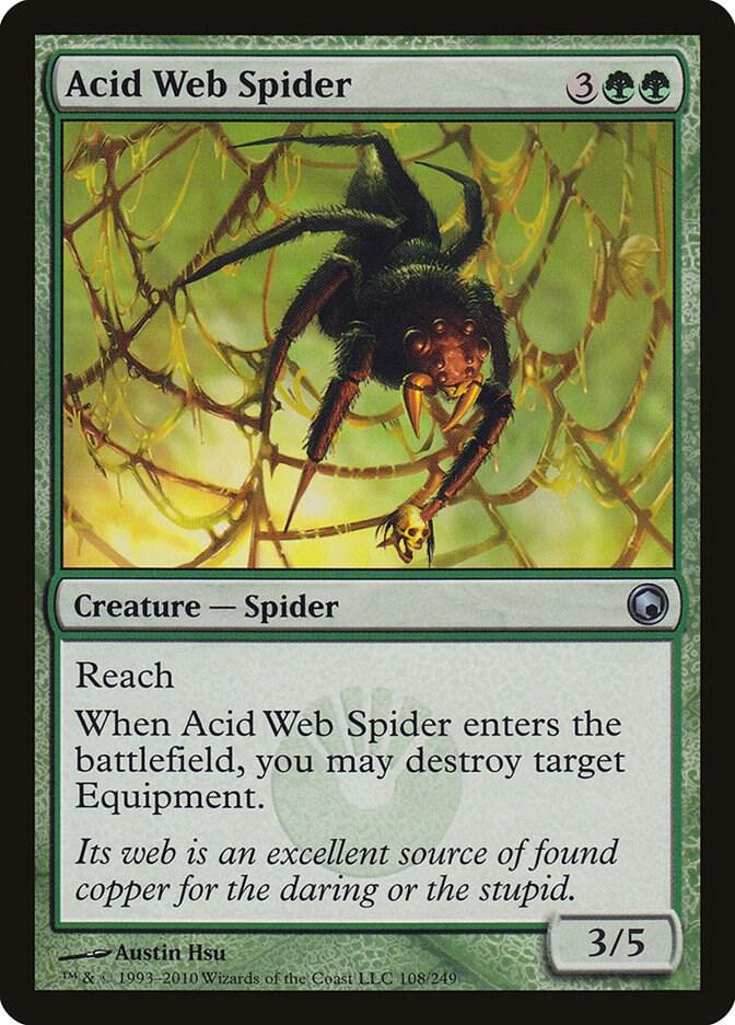 Acid Web Spider [Scars of Mirrodin - 108]