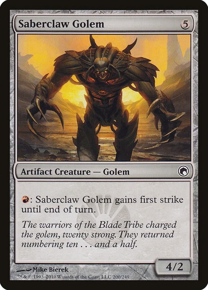 Saberclaw Golem [Scars of Mirrodin - 200]