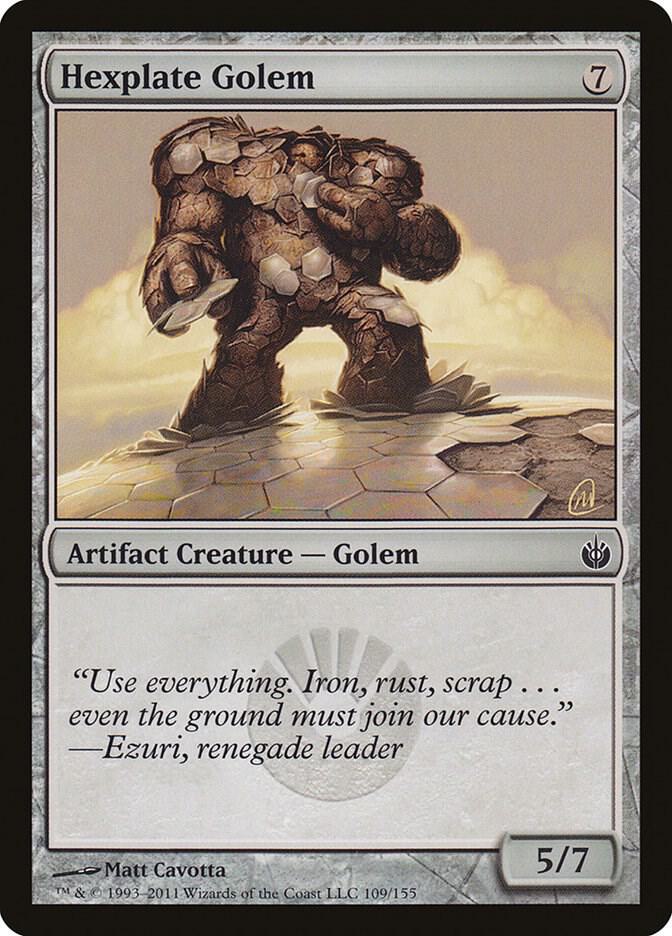 Hexplate Golem [Mirrodin Besieged - 109]
