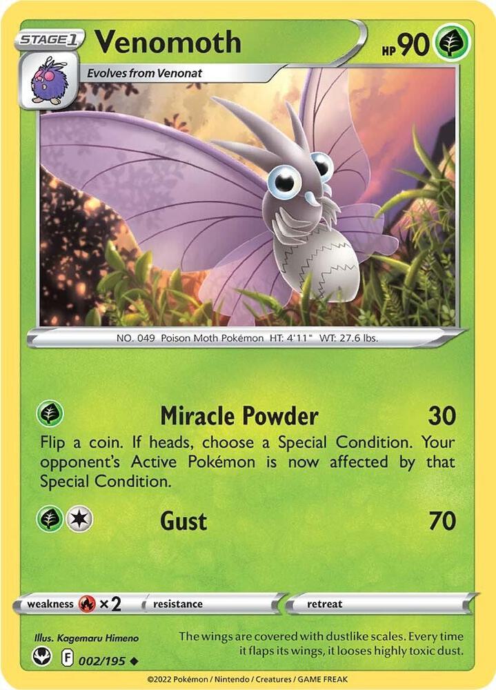Venomoth [SWSH12: Silver Tempest - 002/195]