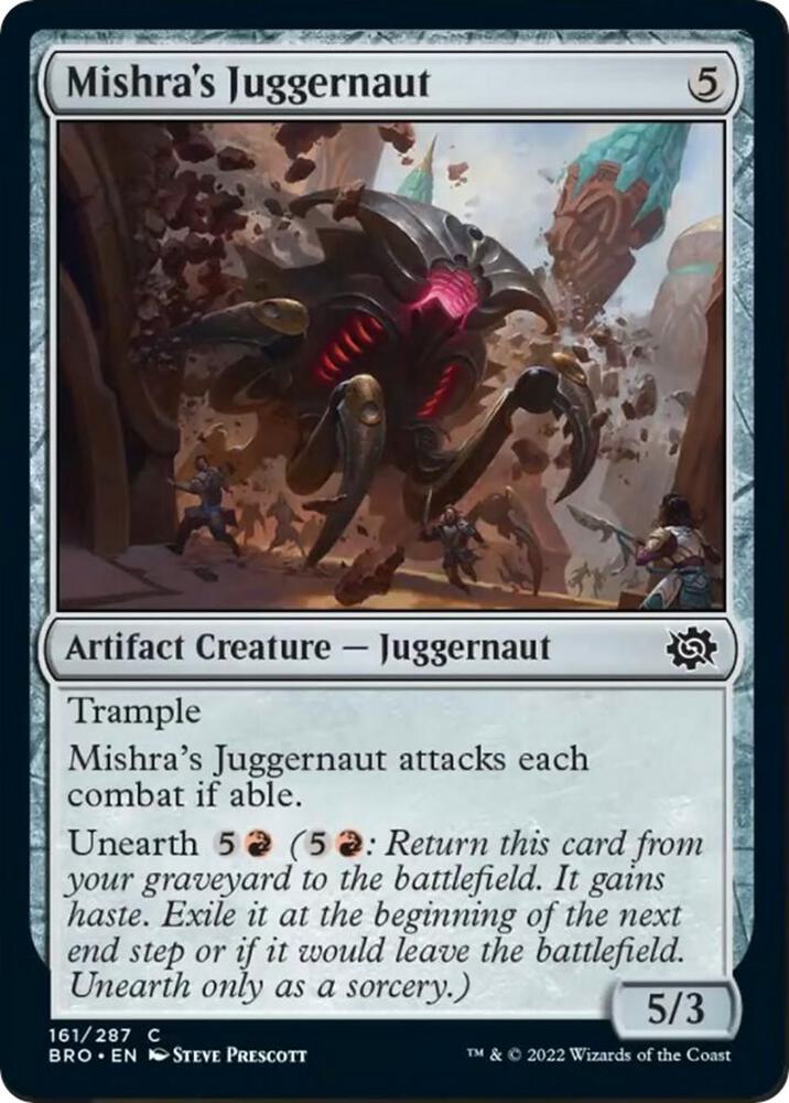Mishra's Juggernaut [The Brothers' War - 161]